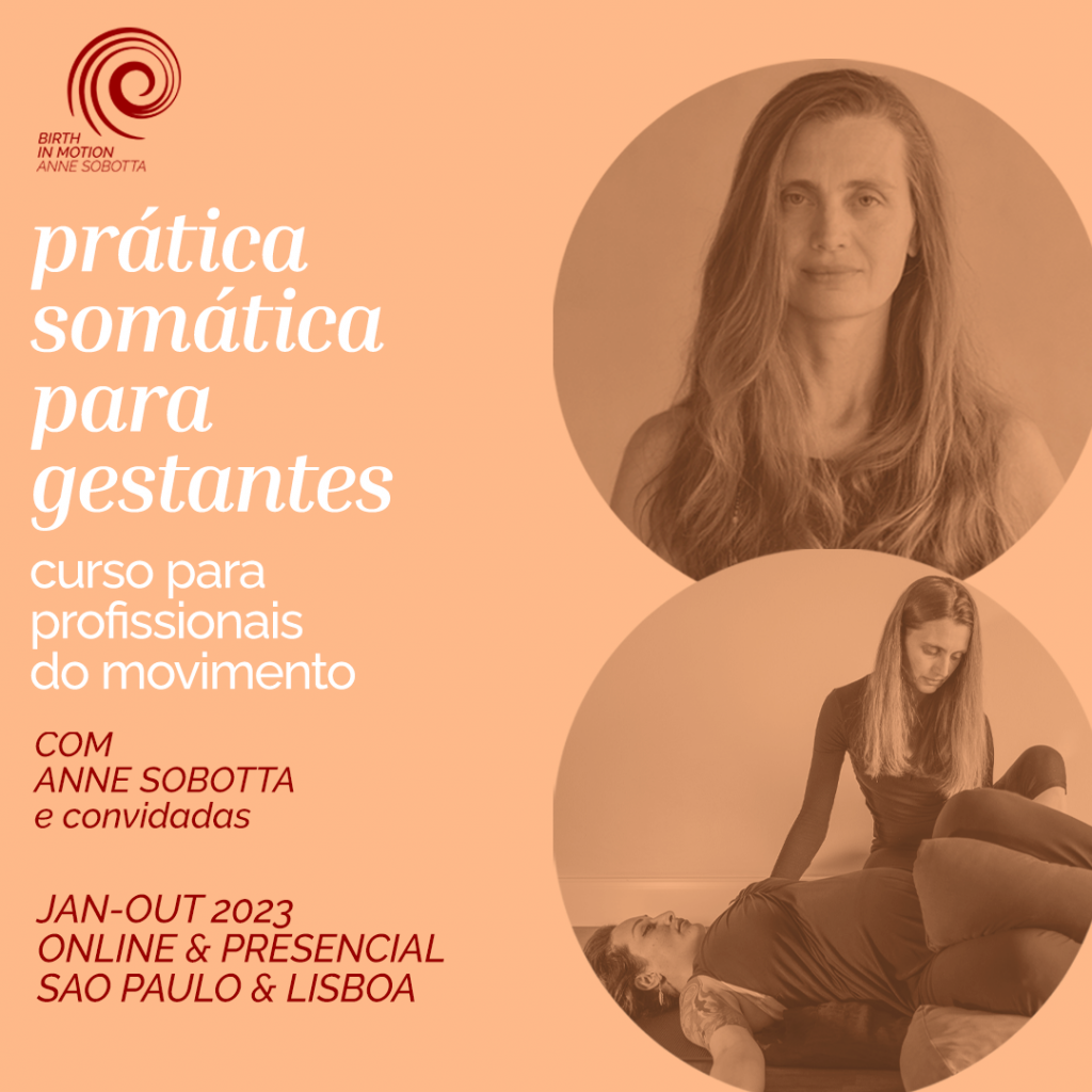 Birth in Motion curso de Prática Somática para Gestantes com Anne Sobotta Brasil e Portugal 2023